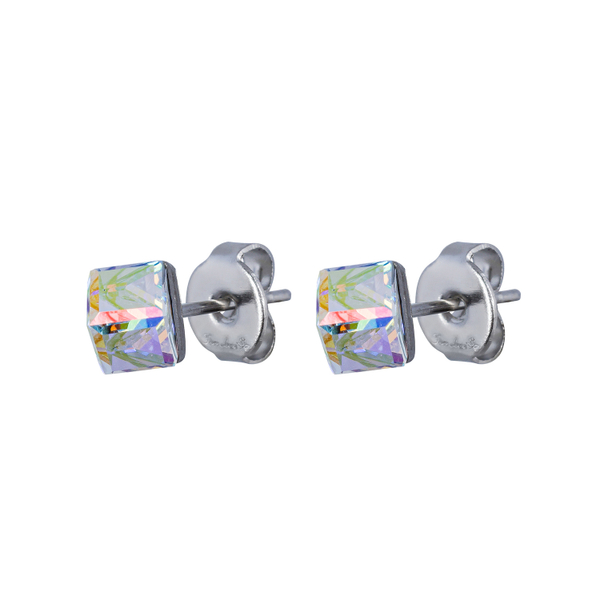 Серьги пусеты Fiore Luna Crystal AB SWE0127/1 AB S