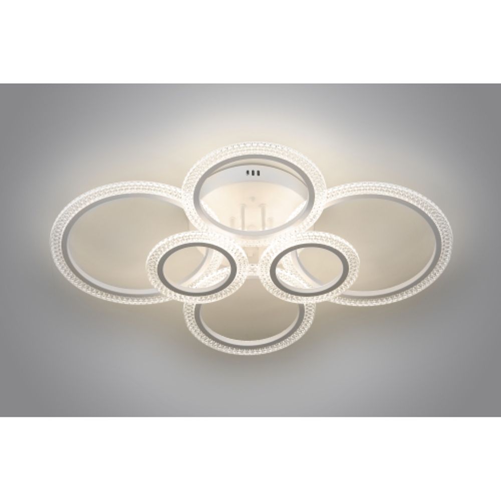 Светильник потолочный светодиодный Rivoli Marion 6107-109 132 Вт LED 2800К - 6200К модерн с пультом | Rivoli