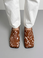 mule square orange bambi