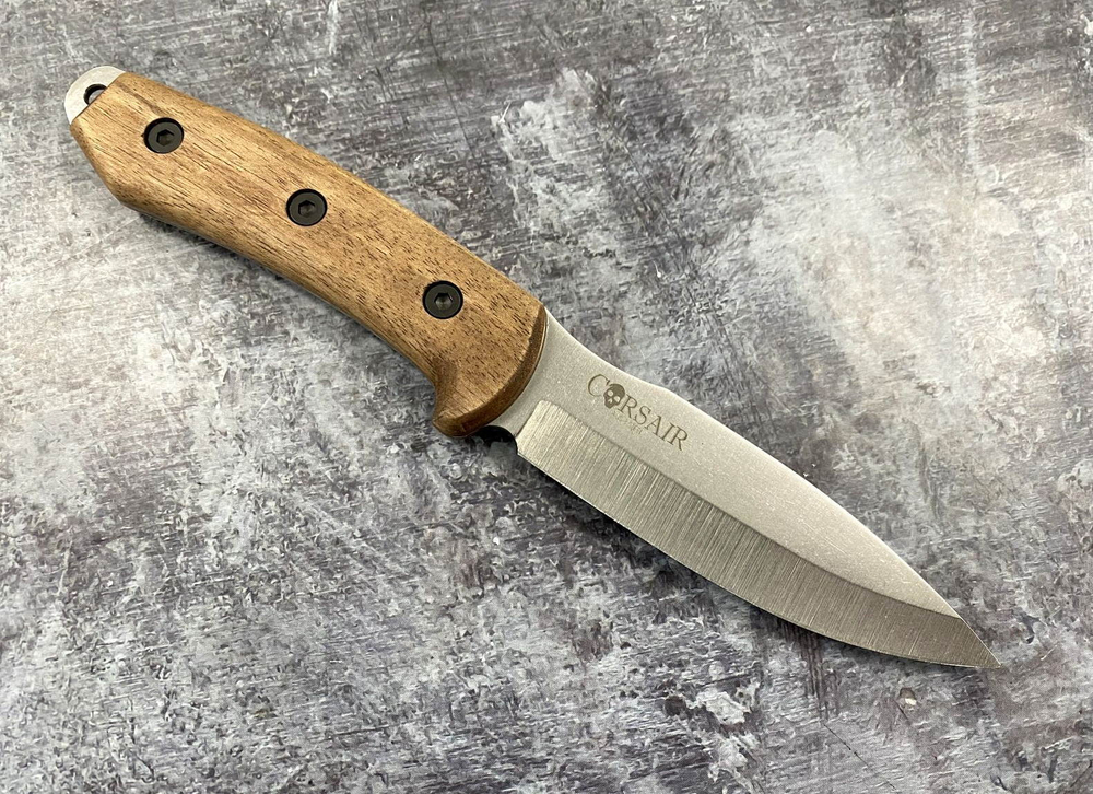 Туристический  нож Corsair AUS-8 StoneWash Орех, Kizlyar Supreme
