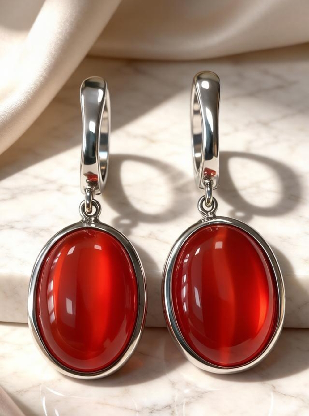 Ювелирные серьги из серебра 925 пробы