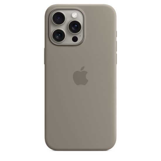 Силиконовый чехол Apple для iPhone 15 Pro с MagSafe Глиняный