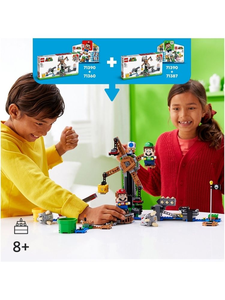 Конструктор LEGO Super Mario 71390 Дополнительный набор "Нокдаун резноров"