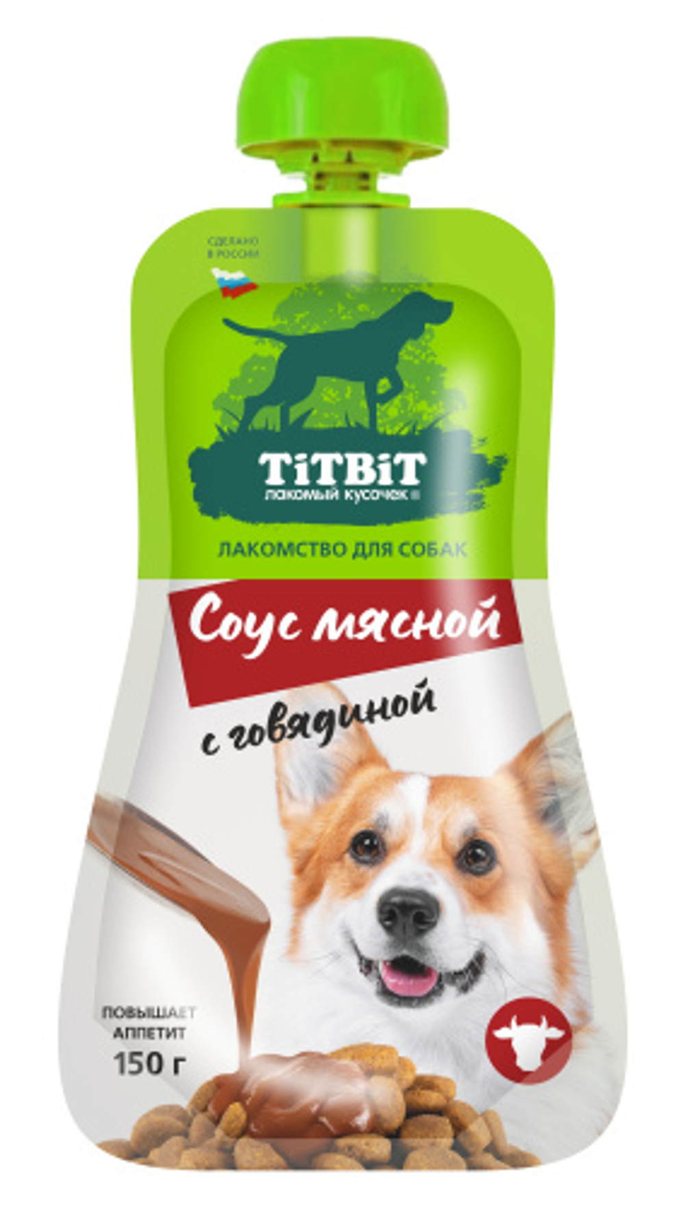 Соус TITBIT для собак мясной с говядиной - 150 гр