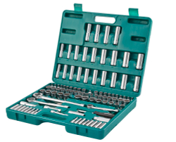 S05H48107S Набор инструмента универсальный 1/4", 3/8" и 1/2"DR, 107 предметов
