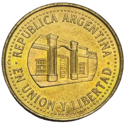 Монета 50 сентаво Аргентина 2010 г.