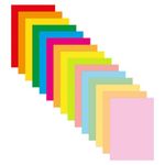 Бумага цветная mix 15цв, 75л, А4, 80г/м2, Brauberg Multicolor