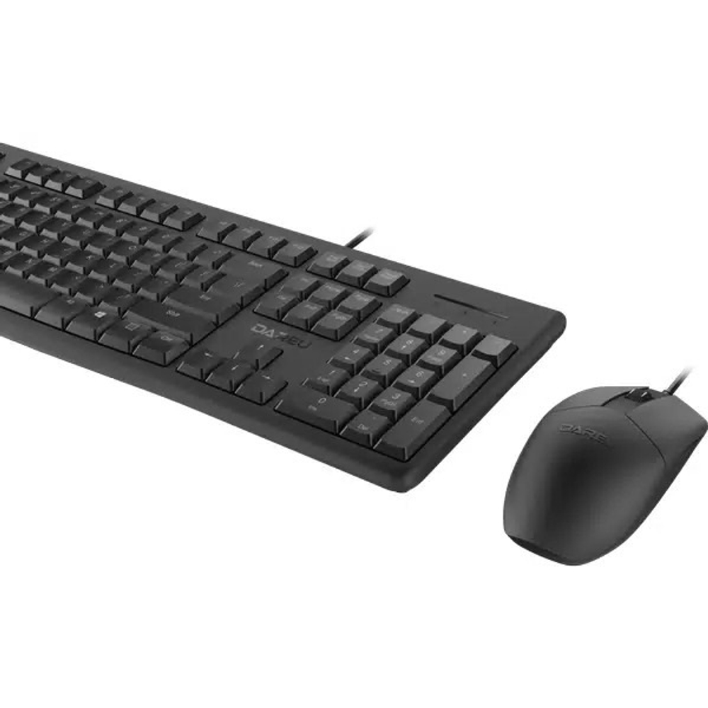 Клавиатура + мышь Dareu MK185 Black, USB, мембранная, черная