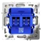 Розетка акустическая 4-местная Voltum S70 Шелк VLS060304