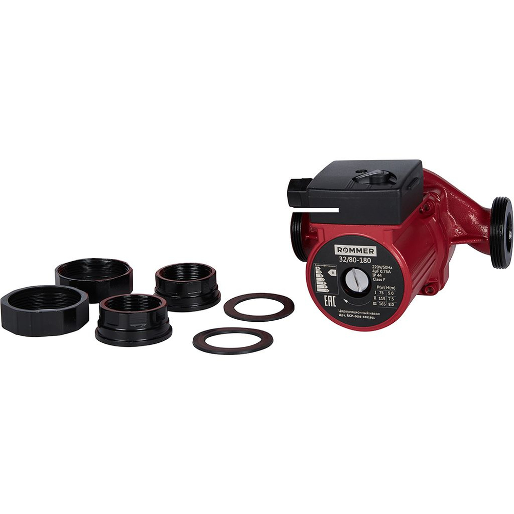 Насос циркуляционный ROMMER 32-80-180 с гайками (RCP-0002-3281801)
