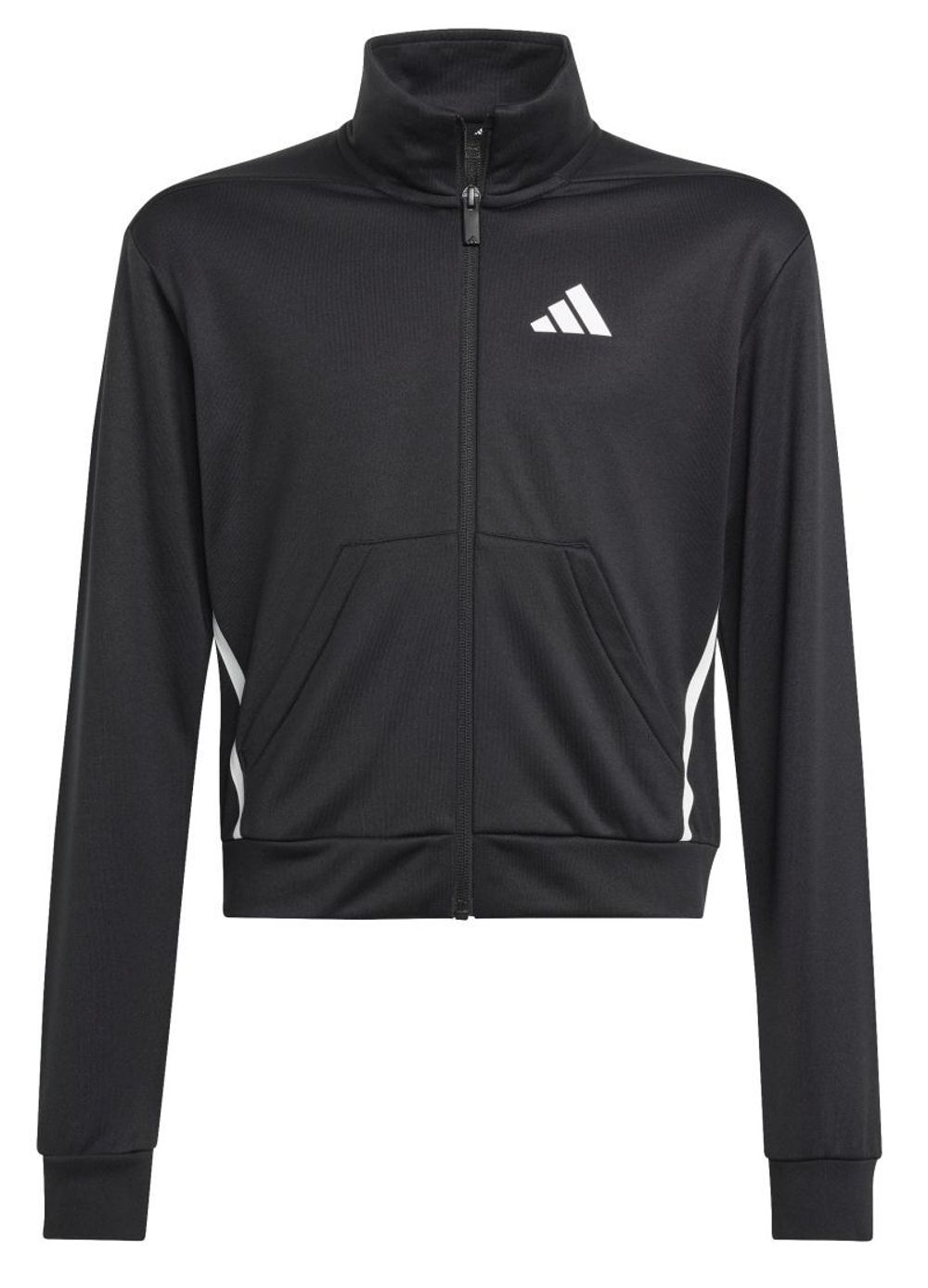 Кофта для девочки теннисная Adidas Junior Train Essentials Game & Go - black/white