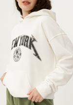 Худи Bowery NYC "New York" Off White