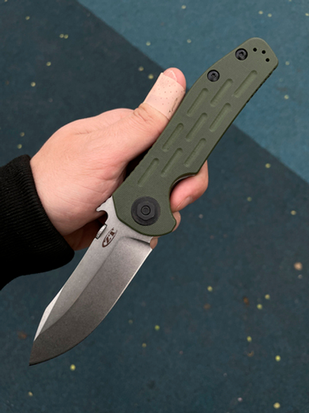 Нож Zero Tolerance 0630 Emerson OD GREEN - клинок стоунвош