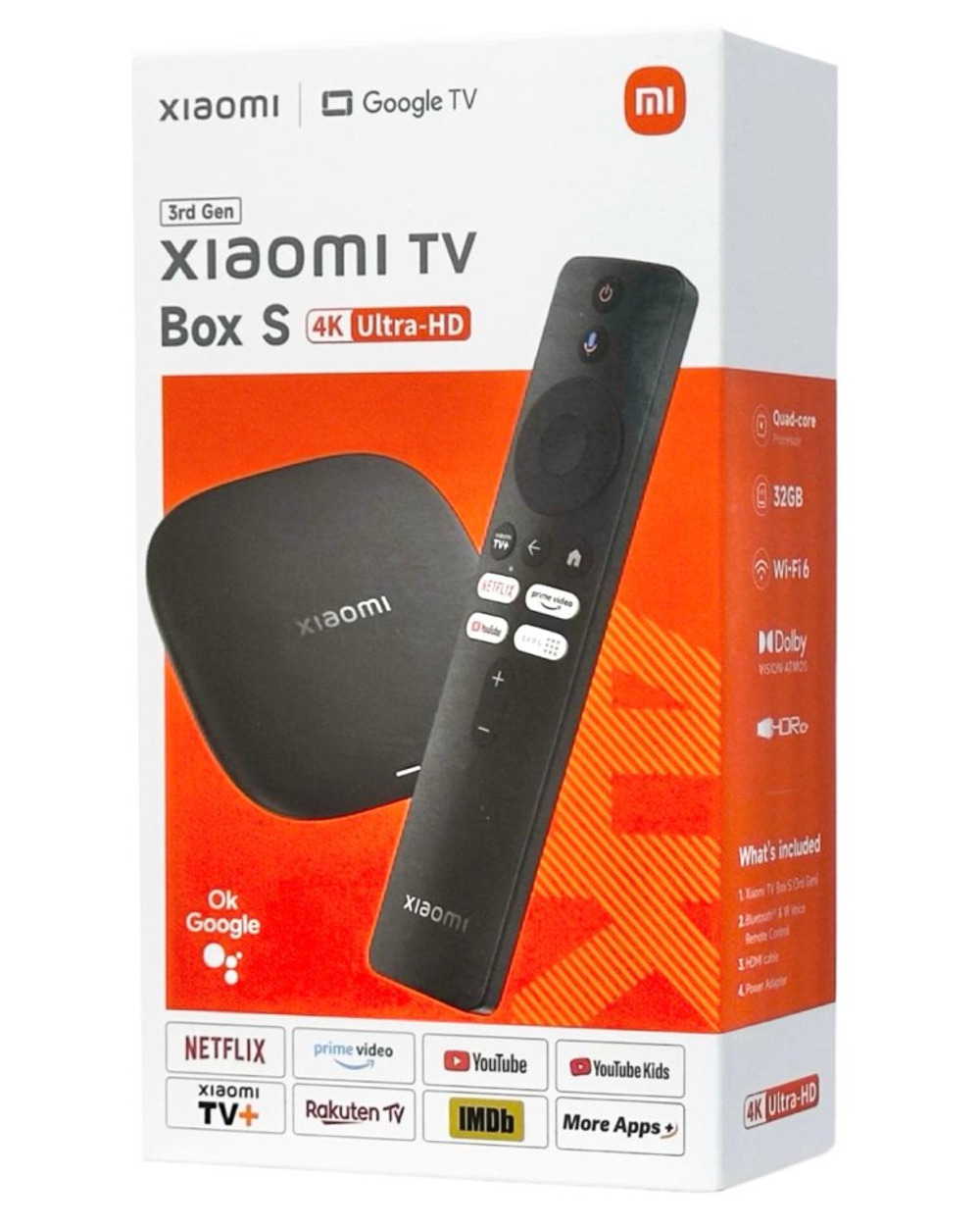 ТВ-приставка Xiaomi Mi Box S 3nd Gen 4K MDZ-32-AA EU