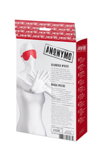 Красная маска Anonymo из искусственной кожи (Цвет: красный)