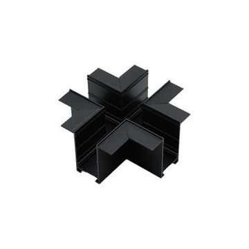 Трековый соединитель Х-образный встраиваемый APL.0283.00.05 чёрный Magnetic track 220 Aployt