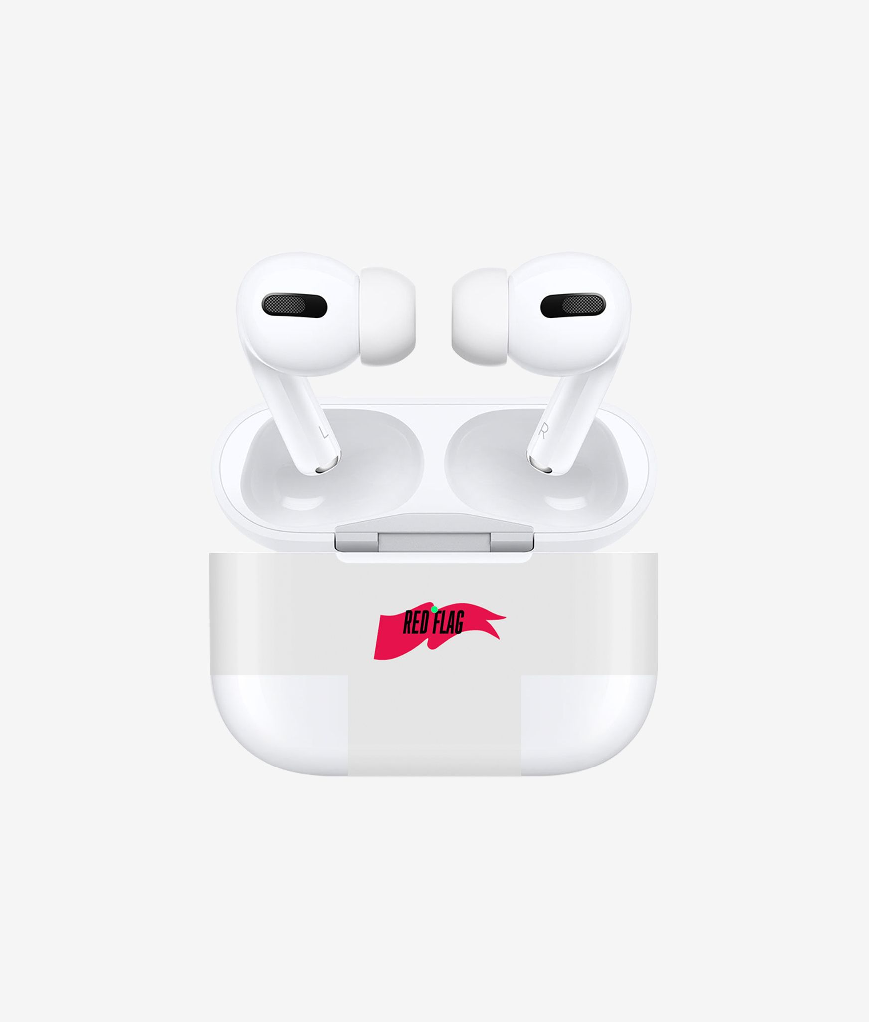 Виниловая наклейка RED FLAG для AirPods Виниловая наклейка RED FLAG для AirPods