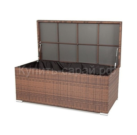 Сундук из искусственного ротанга 4Sis Porto brown
