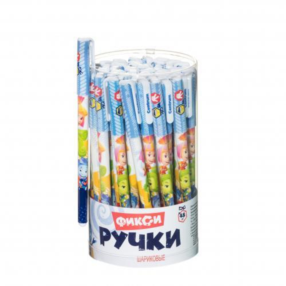 Ручка шариковая 0,7мм, синяя "Фиксики" (Центрум)