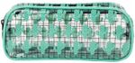 Пенал-косметичка BRAUBERG LUCENT на молнии, прозрачный, "Cactus", 21х5х9 см, 270053
