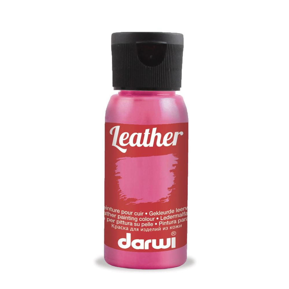 Краска для кожи Darwi Leather, 50мл, 475 розовый