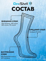 Водонепроницаемые носки DexShell Ultra Thin Crew оливковый/зеленый S (36-38)