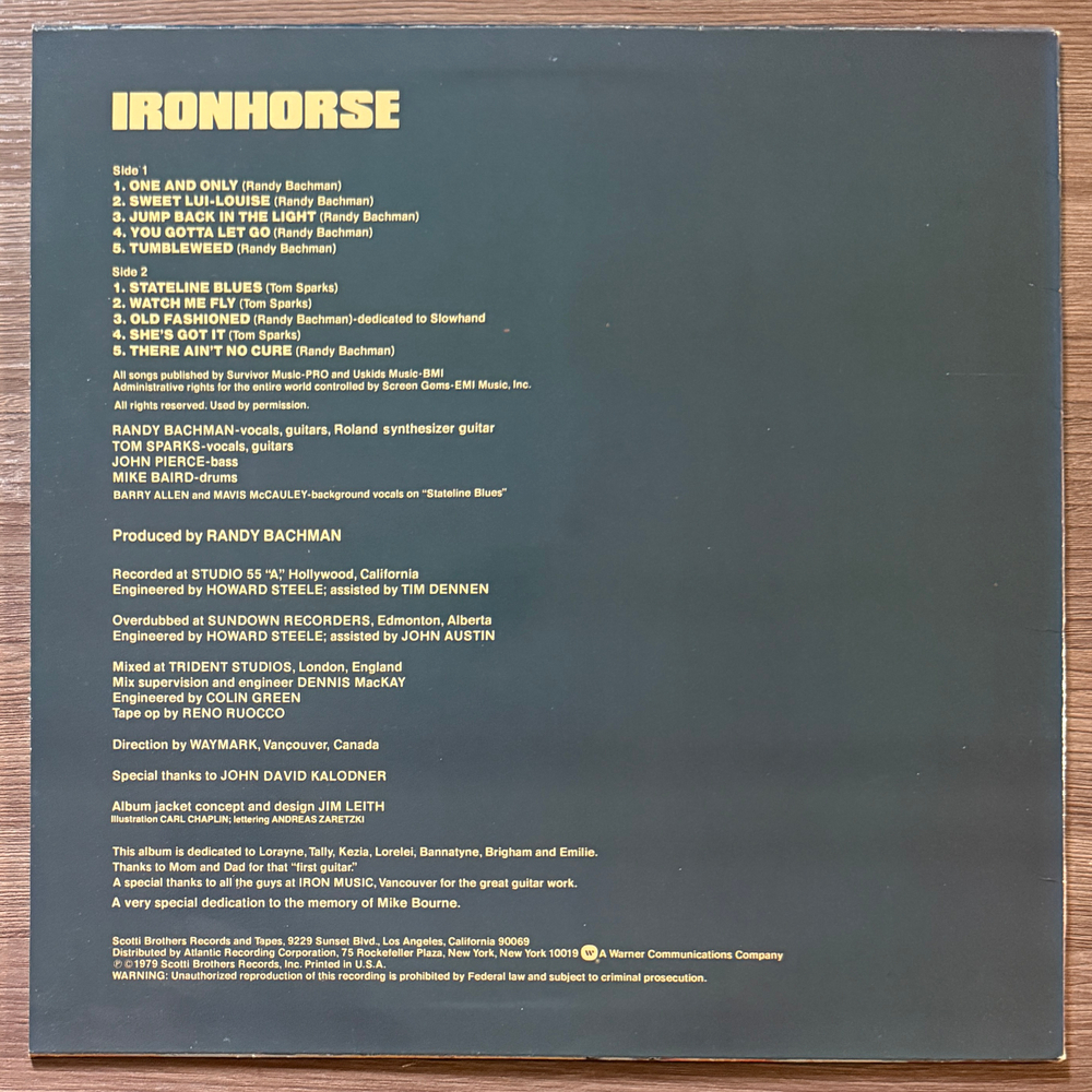 Ironhorse – Ironhorse (США 1979г.)