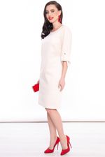 Платье из замши "Малибу" (слоновая кость) П3118 LT Collection