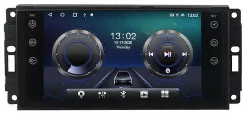 Магнитола для Jeep, Dodge, Chrysler 2006-2015 (207x98мм) - Kuberg MKD-7145-S10 Android 12, Быстрая, CarPlay, SIM-слот