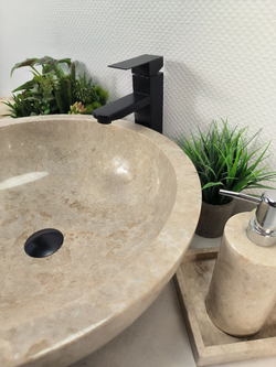 Раковина из мрамора Bowl Cream Big BM-60346 50x50x17 из натурального камня