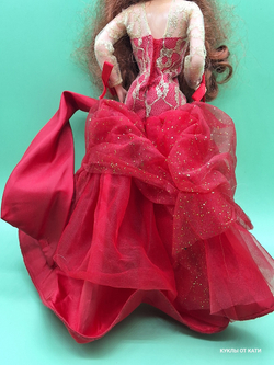Одежда для куклы Барби винтаж платье коллекционное Radiant in Red Barbie Doll 1992 г. Арт 034244