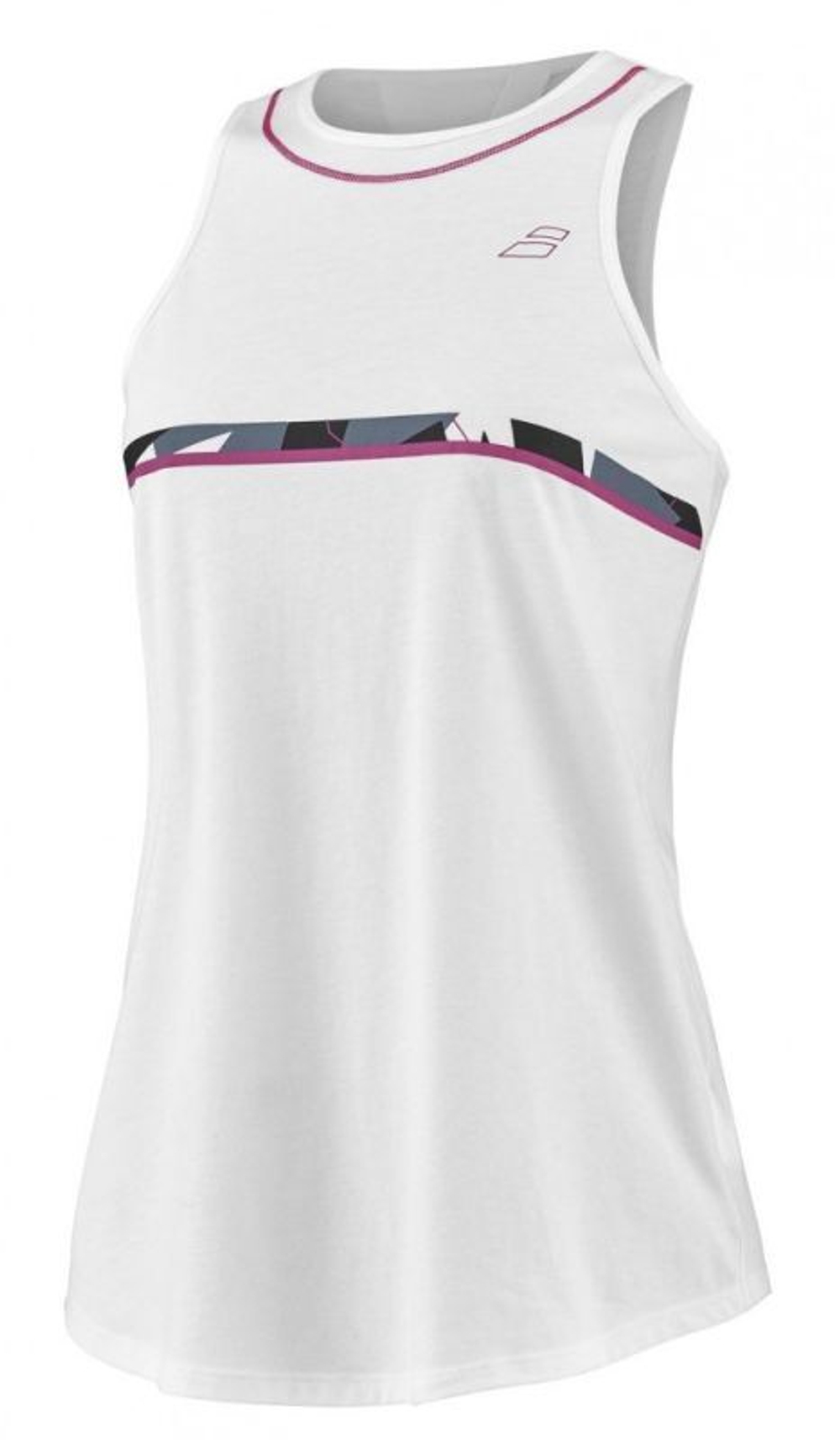 Женский топ теннисный Babolat Aero Cotton Tank Woman - белый
