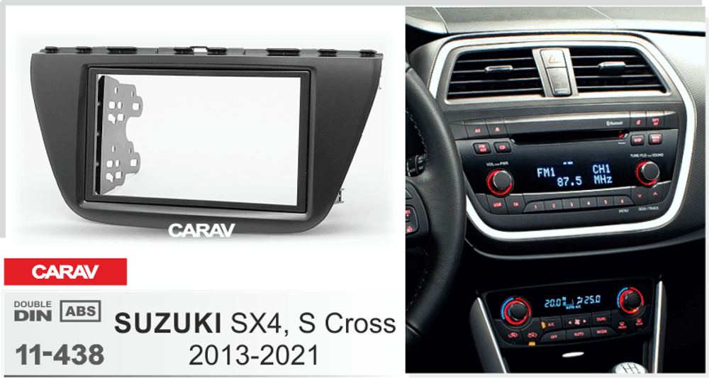 SUZUKI SX4, 2013+, 2DIN (carav 11-438)