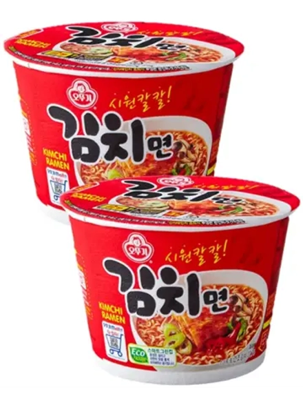 Лапша Kimchi Ramen Оттоги со вкусом кимчи 105 г * 2 шт