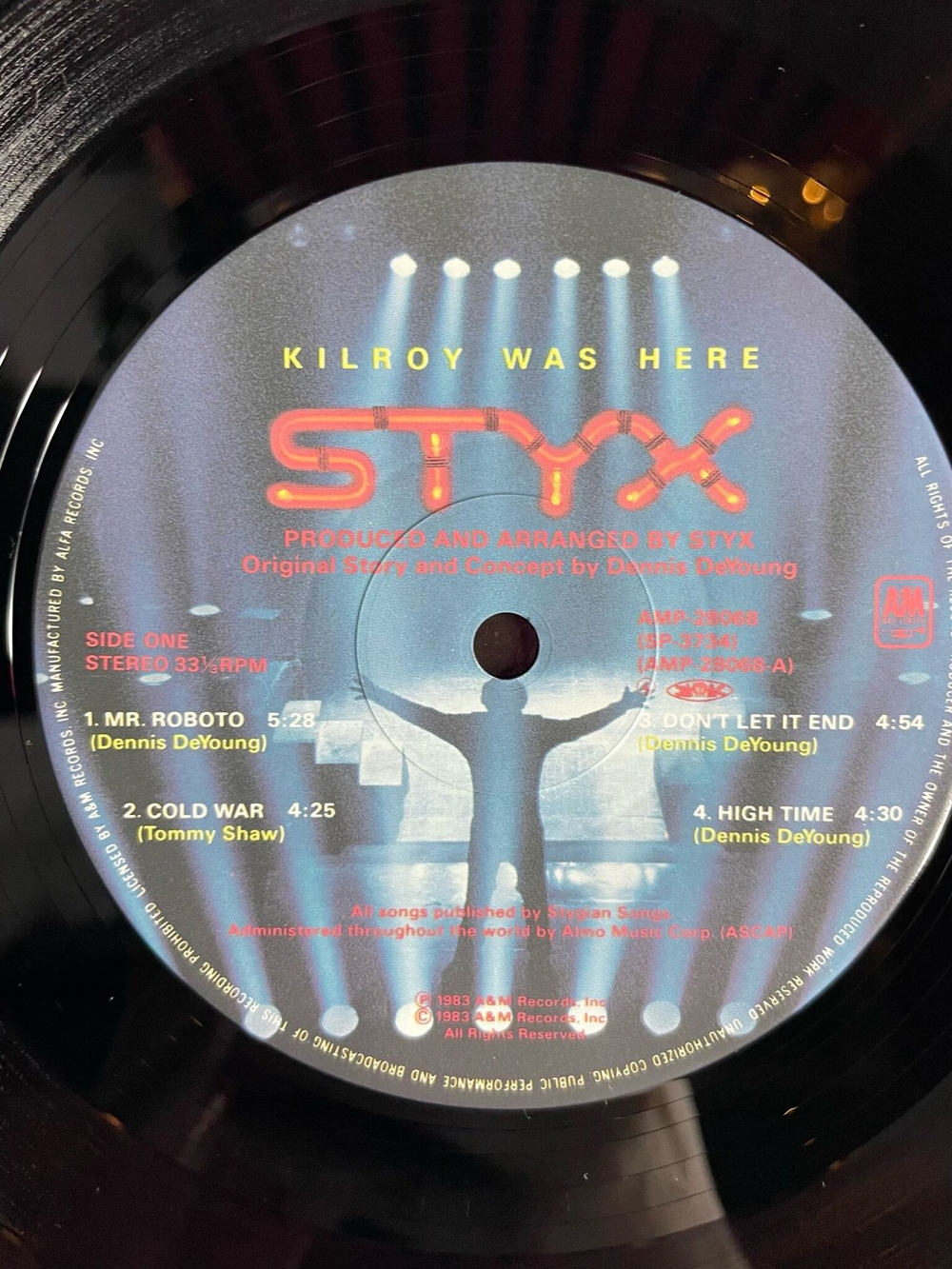 Винтажная виниловая пластинка LP Styx Kilroy Was Here (Japan 1983) (Obi)