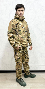 Тактический камуфляжный костюм softshell