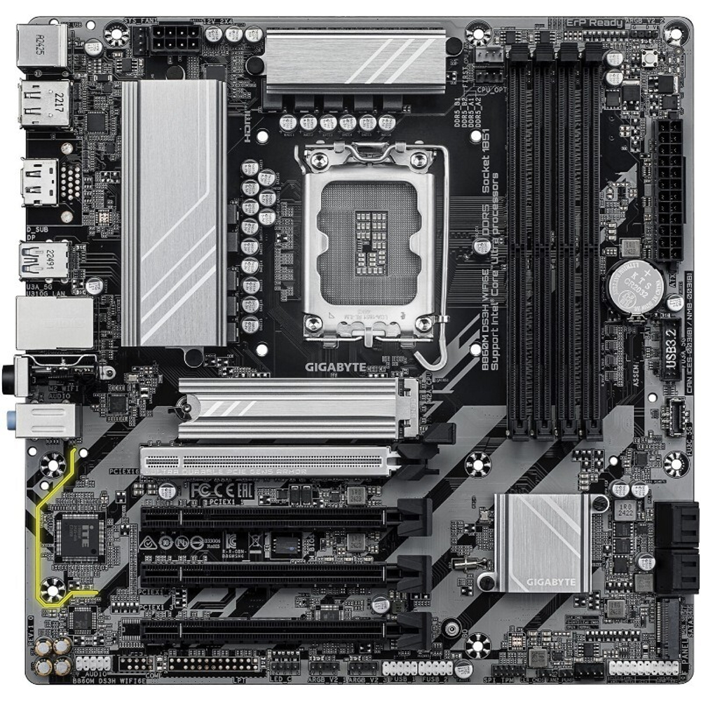 Материнская плата GIGABYTE B840M DS3H, AM5, DDR5, mATX