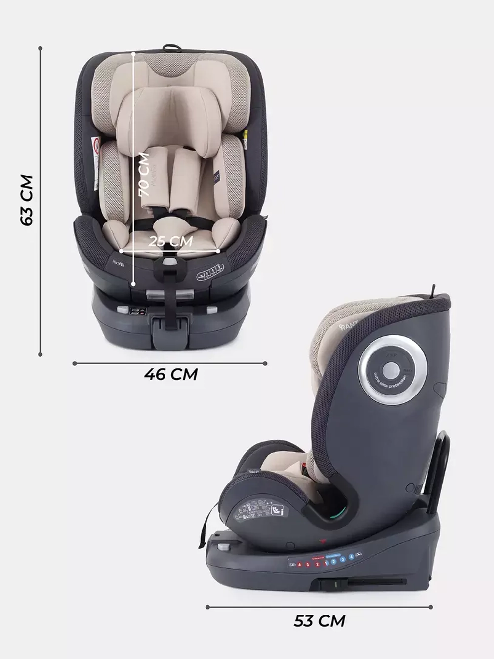 Автокресло RANT TP01 MultiFix (40-150см)