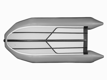 Лодка ПВХ X-River Rocky 415 НДВД + усиленное дно и баллон, пиксель/фурнитура серая