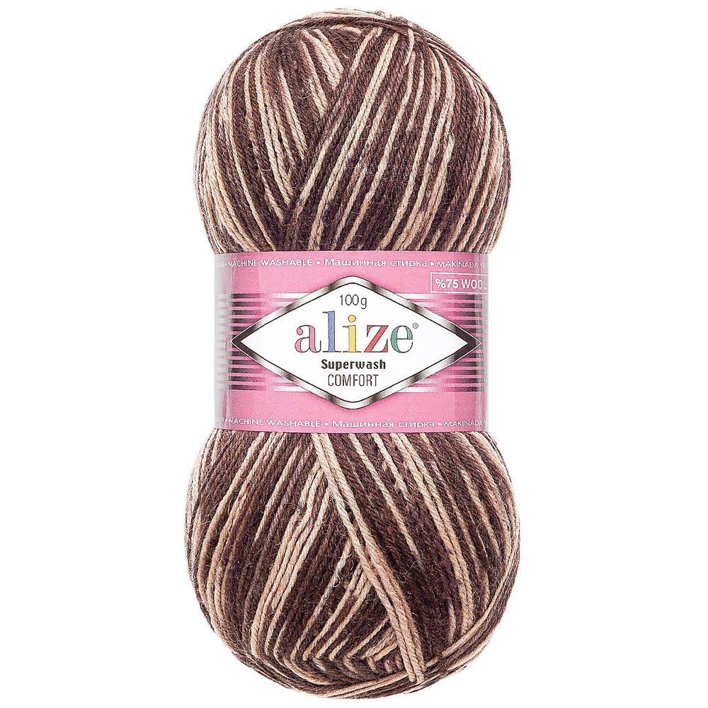 Пряжа Alize (Ализе) Superwash Comfort Socks / уп.5 мот. по 100 г, 420 м, 7678, 549365-51