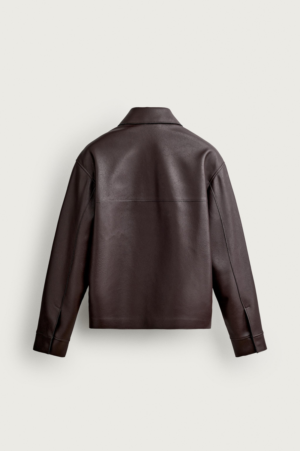 КУРТКА КЛАССИЧЕСКОГО КРОЯ ИЗ ИСКУССТВЕННОЙ КОЖИ — ZARA · 0155/751