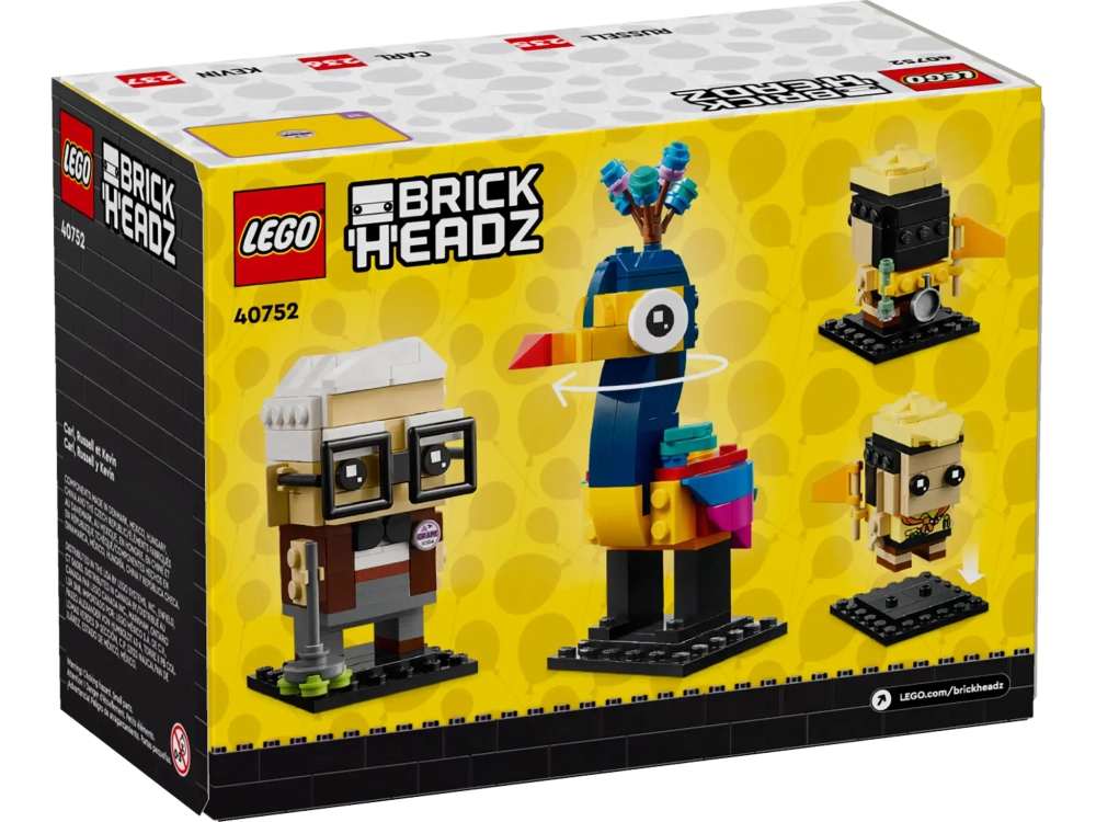 Конструктор LEGO BrickHeadz 40752 Карл, Рассел и Кевин