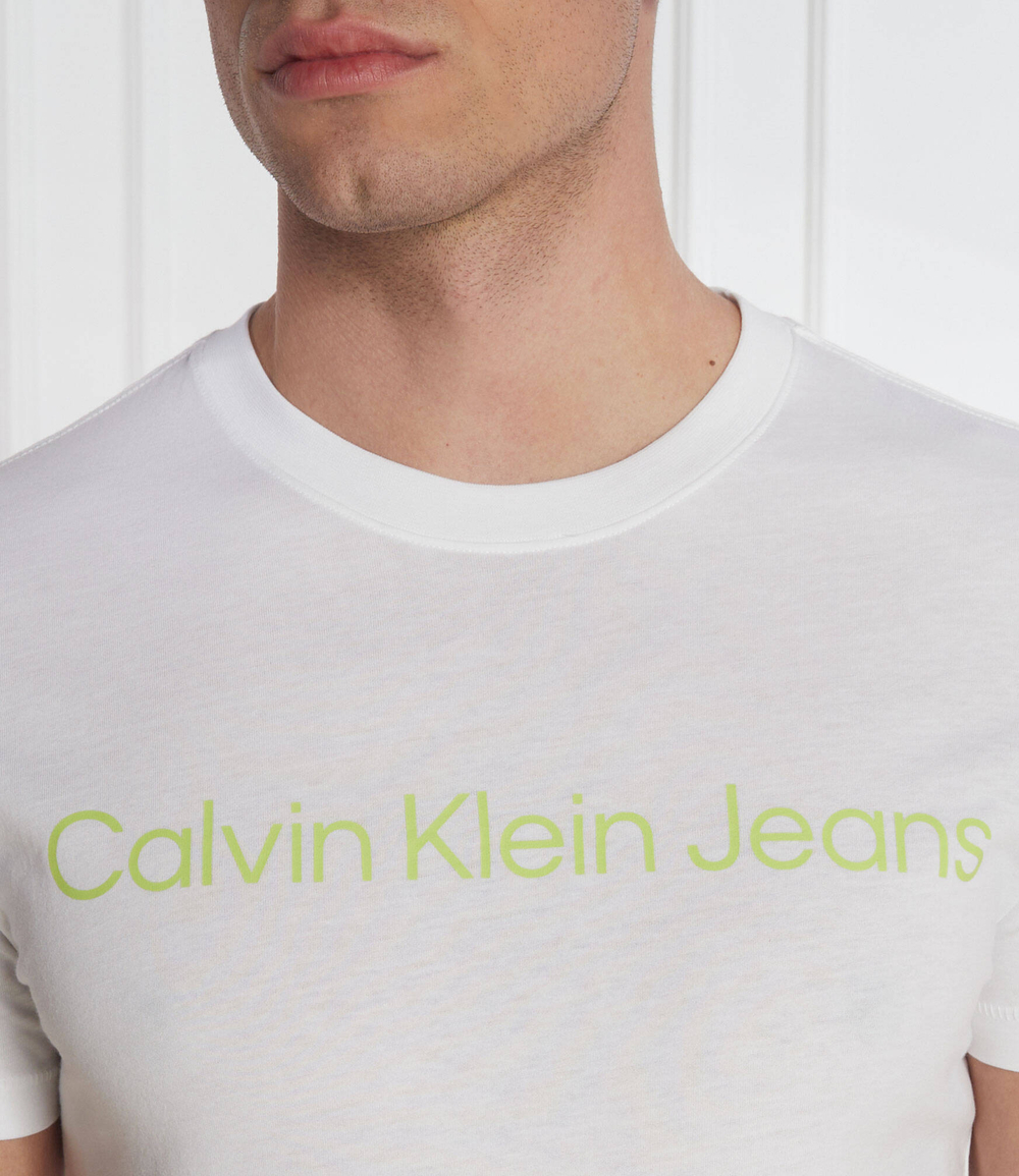 Футболка INSTITUTIONAL LOGO CALVIN KLEIN JEANS - белый(J30J322344)