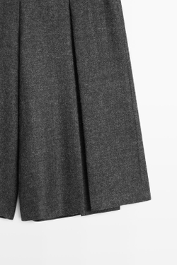 Massimo Dutti Юбка-шорты со складками, серый