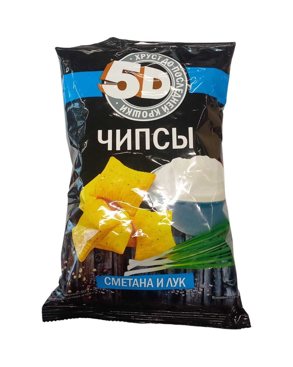 Чипсы "5Д" 90г ассорти