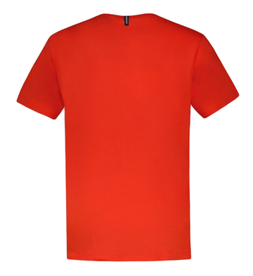 Мужская теннисная футболка Le Coq Sportif ESS Tee Short Sleeve N°4 SS23 - красный