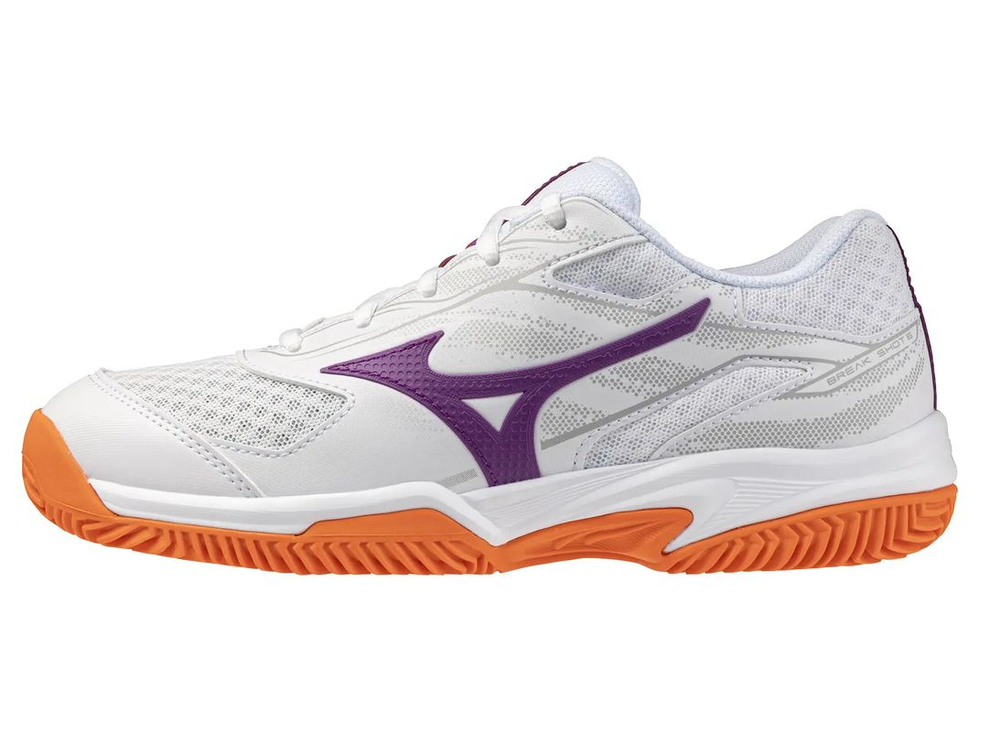 Женские теннисные кроссовки Mizuno Break Shot 5 CC - white/dahlia/sunstone