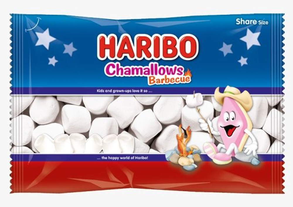 Haribo Chamallows BARBECUE суфле-маршмеллоу, Бельгия, 300 г (Из Финляндии)