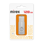 Флешка 128-GB USB-2.0 MIREX SWIVEL SILVER