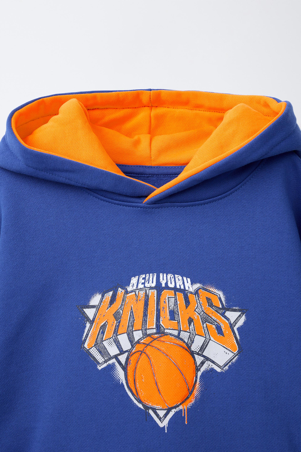 ZARA ХУДИ С ПРИНТОМ NBA — NEW YORK KNICKS, СИНИЙ